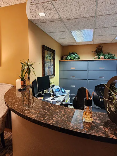 front desk at Innovative Dentistry in Davenport, IA